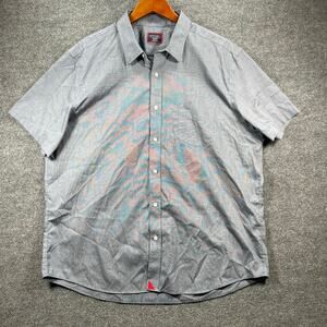 UNTUCKit Wrinkle Free Petrus Button Up Shirt Men's XXL Gray SS Casual